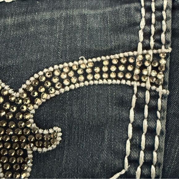 Rock Revival Aida Skinny Jeans Bling Concert Rodeo Women’s size 27 Buckle - Picture 6 of 16